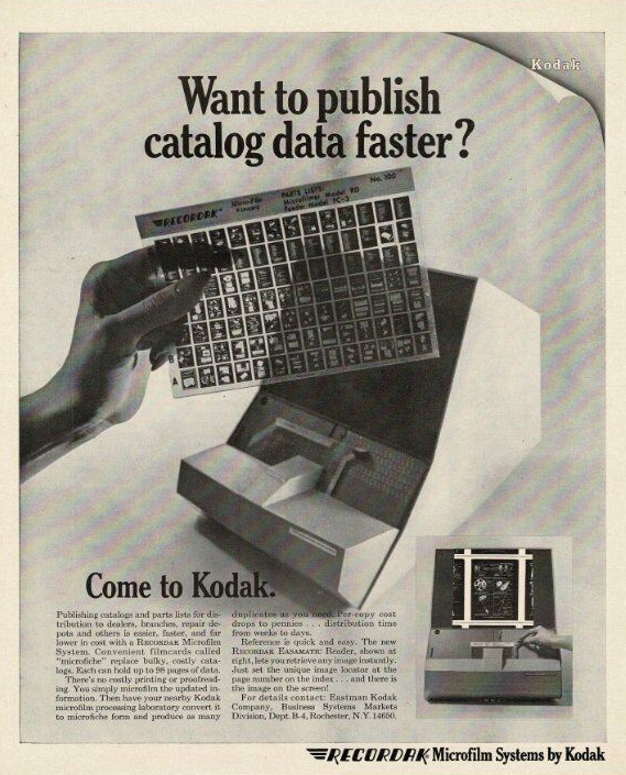 Kodak Microfiche Reader